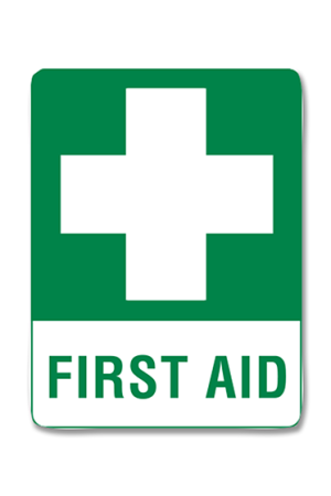 First Aid Sticker 15 x 22.5 cm