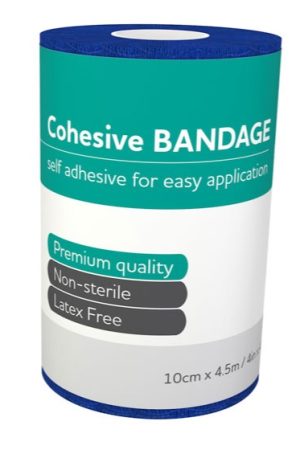 Cohesive Bandage Blue 10cm x 4.5m