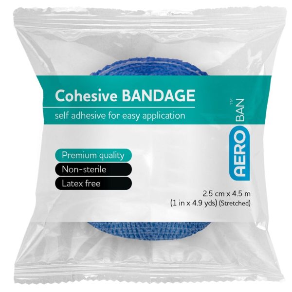 Cohesive Bandage Blue 2.5cm x 4.5m