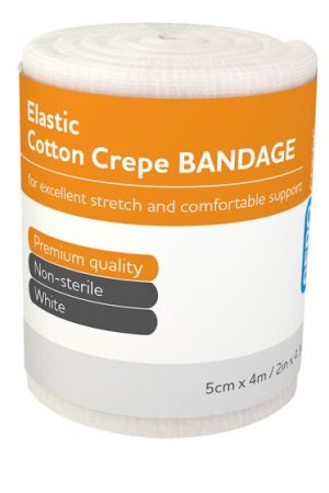 Elastic Cotton Crepe Bandage 5cm x 4m