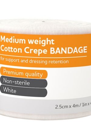 Medium Cotton Crepe Bandage  2.5cm x 4m