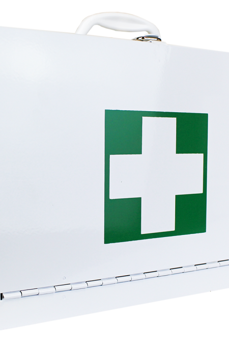 FIRST AID Metal Cabinet Medium Drop Front
