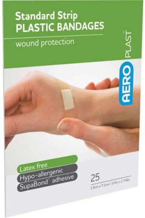 AEROPLAST PLASTIC BANDAGES Standard Strip 25 Pkt