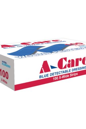 A-CARE Detectable Standard Strips 7.5 x 2.5cm Box/100