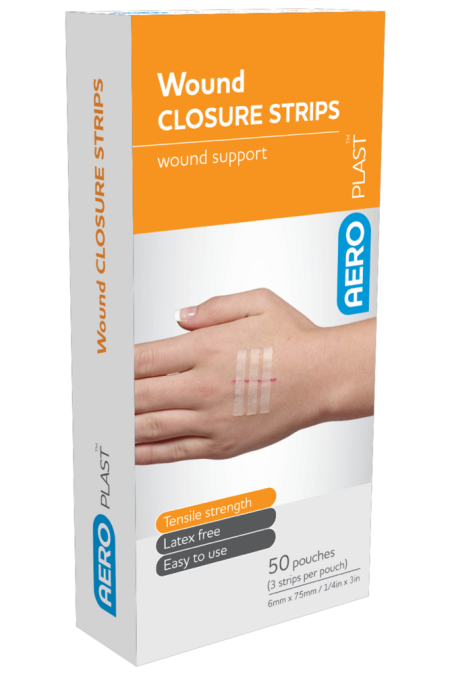 AEROPLAST Wound Closure Strips 6 x 75mm 3 strips/card Box/50